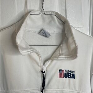 Team USA White Full-Zip Jacket